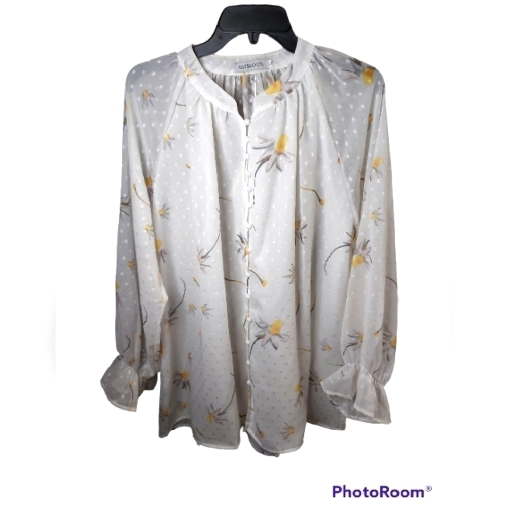 MissLook xl floral blouse